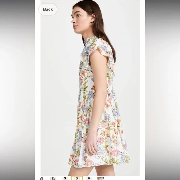 New Yumi Kim Peyton Ruffle Mini Dress Floral Cottagecore Women's Size Small - Picture 8 of 14